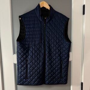 Greyson Quilted Navy Zip Vest